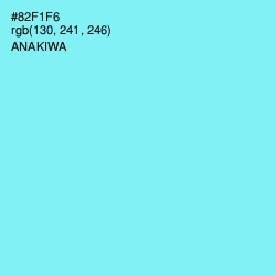 #82F1F6 - Anakiwa Color Image