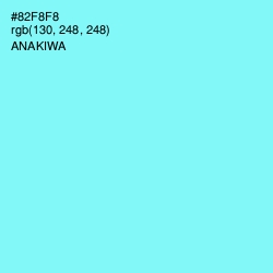 #82F8F8 - Anakiwa Color Image