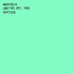 #82FBC4 - Riptide Color Image