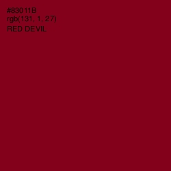 #83011B - Red Devil Color Image