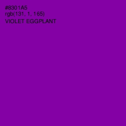 #8301A5 - Violet Eggplant Color Image