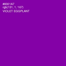 #8301A7 - Violet Eggplant Color Image