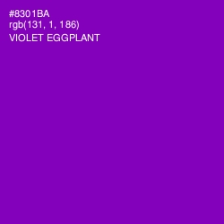 #8301BA - Violet Eggplant Color Image