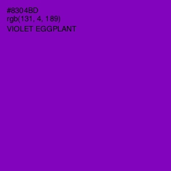 #8304BD - Violet Eggplant Color Image