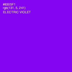 #8305F1 - Electric Violet Color Image