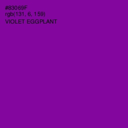 #83069F - Violet Eggplant Color Image