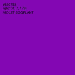 #8307B3 - Violet Eggplant Color Image