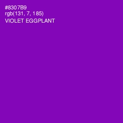 #8307B9 - Violet Eggplant Color Image