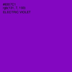 #8307C1 - Electric Violet Color Image