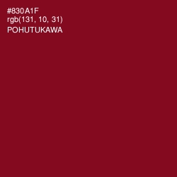 #830A1F - Pohutukawa Color Image