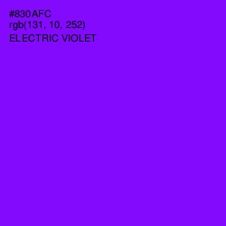 #830AFC - Electric Violet Color Image