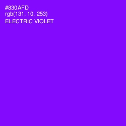 #830AFD - Electric Violet Color Image