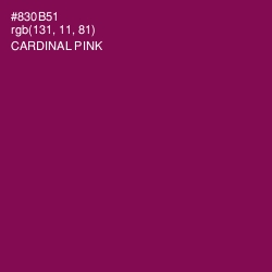 #830B51 - Cardinal Pink Color Image