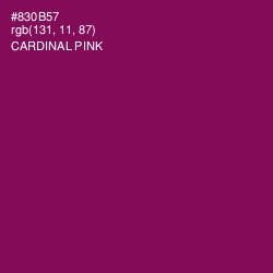 #830B57 - Cardinal Pink Color Image