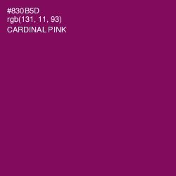 #830B5D - Cardinal Pink Color Image