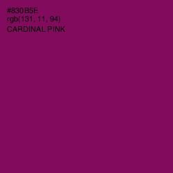 #830B5E - Cardinal Pink Color Image