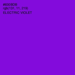 #830BDB - Electric Violet Color Image