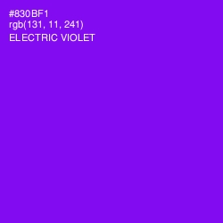 #830BF1 - Electric Violet Color Image