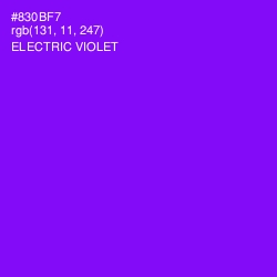 #830BF7 - Electric Violet Color Image