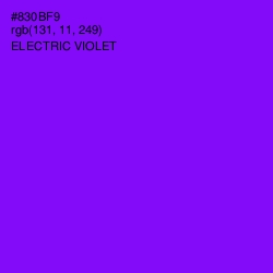 #830BF9 - Electric Violet Color Image