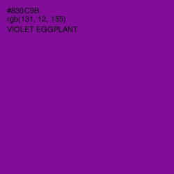 #830C9B - Violet Eggplant Color Image