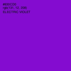 #830CD0 - Electric Violet Color Image