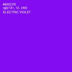 #830CF0 - Electric Violet Color Image