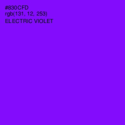 #830CFD - Electric Violet Color Image