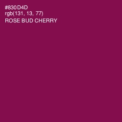 #830D4D - Rose Bud Cherry Color Image
