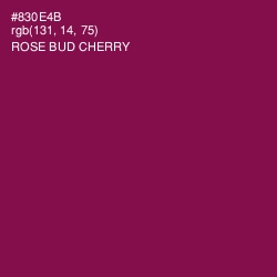 #830E4B - Rose Bud Cherry Color Image
