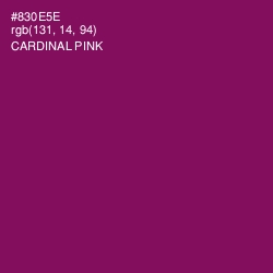 #830E5E - Cardinal Pink Color Image