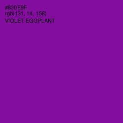 #830E9E - Violet Eggplant Color Image