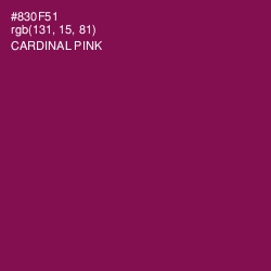 #830F51 - Cardinal Pink Color Image
