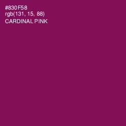 #830F58 - Cardinal Pink Color Image