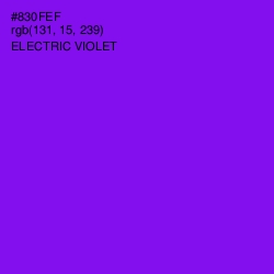 #830FEF - Electric Violet Color Image