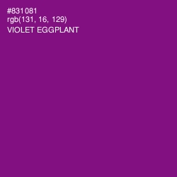 #831081 - Violet Eggplant Color Image