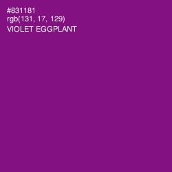 #831181 - Violet Eggplant Color Image