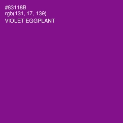 #83118B - Violet Eggplant Color Image