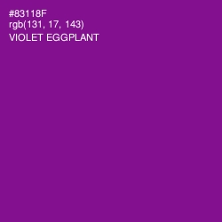 #83118F - Violet Eggplant Color Image