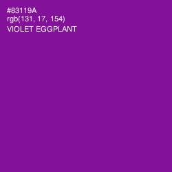 #83119A - Violet Eggplant Color Image