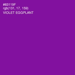 #83119F - Violet Eggplant Color Image