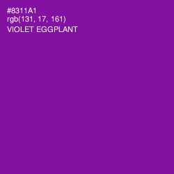 #8311A1 - Violet Eggplant Color Image