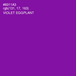 #8311A3 - Violet Eggplant Color Image