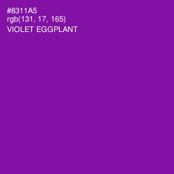 #8311A5 - Violet Eggplant Color Image