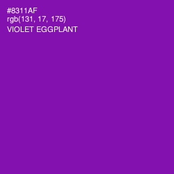 #8311AF - Violet Eggplant Color Image