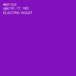 #8311C0 - Electric Violet Color Image