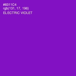 #8311C4 - Electric Violet Color Image