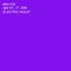 #8311EE - Electric Violet Color Image