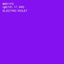 #8311F0 - Electric Violet Color Image