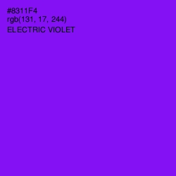 #8311F4 - Electric Violet Color Image